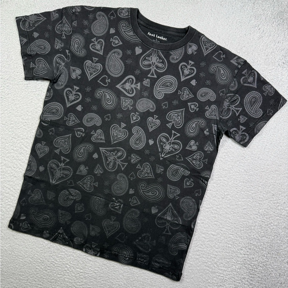 playing card suit paisley pattern AOP T-shirt